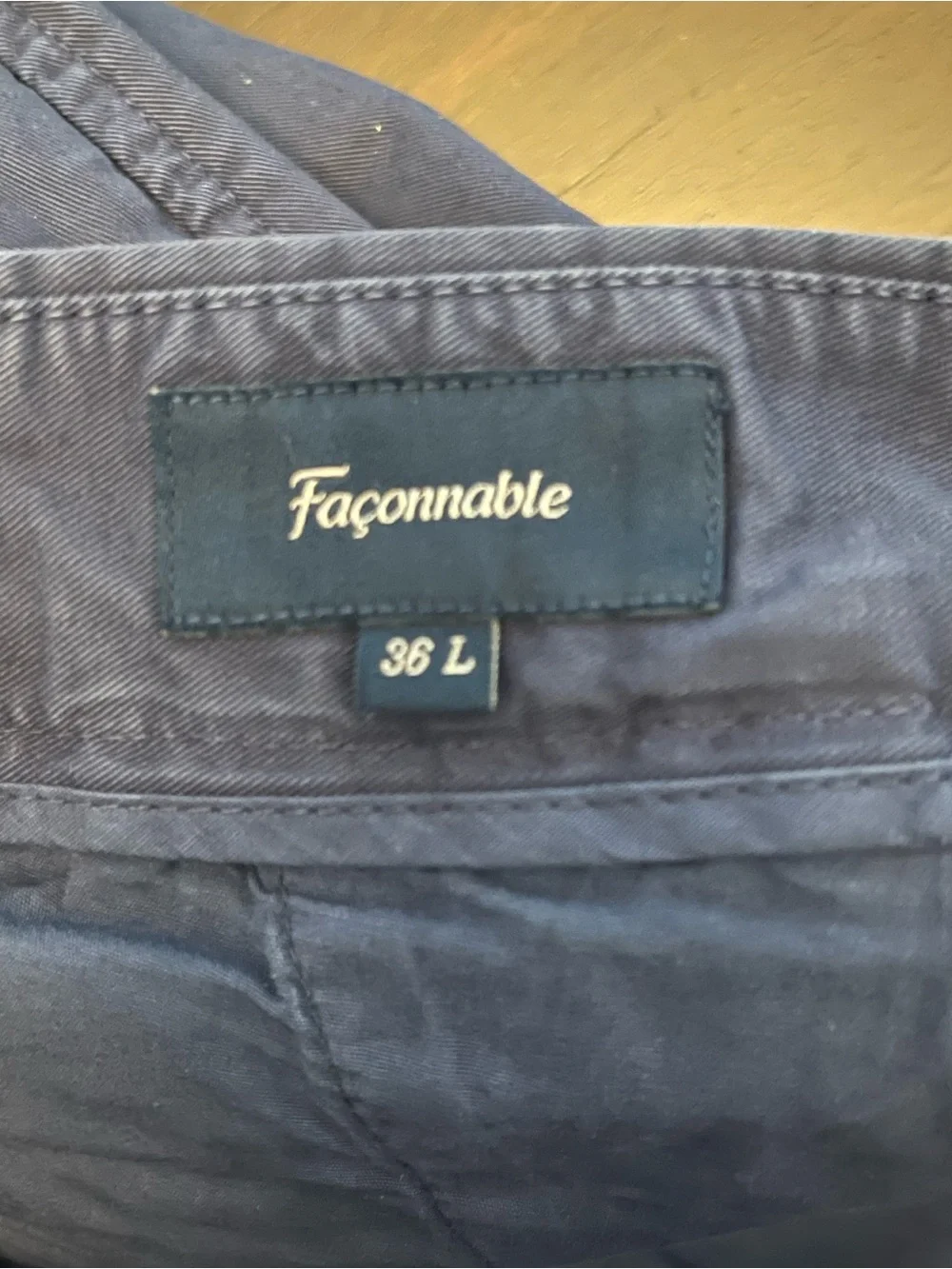 Faconnable Dark Navy Casual Trousers